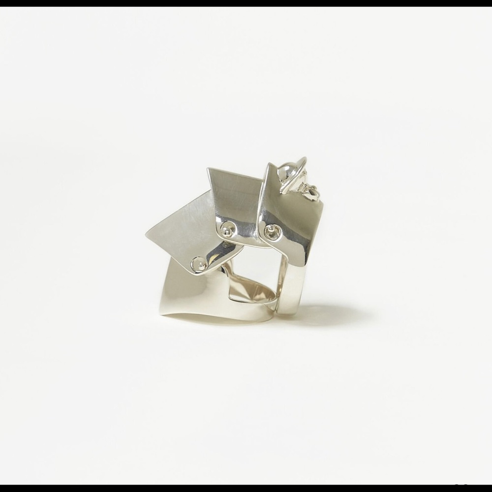 Vivienne Westwood Armour Ring Silver Size Medium